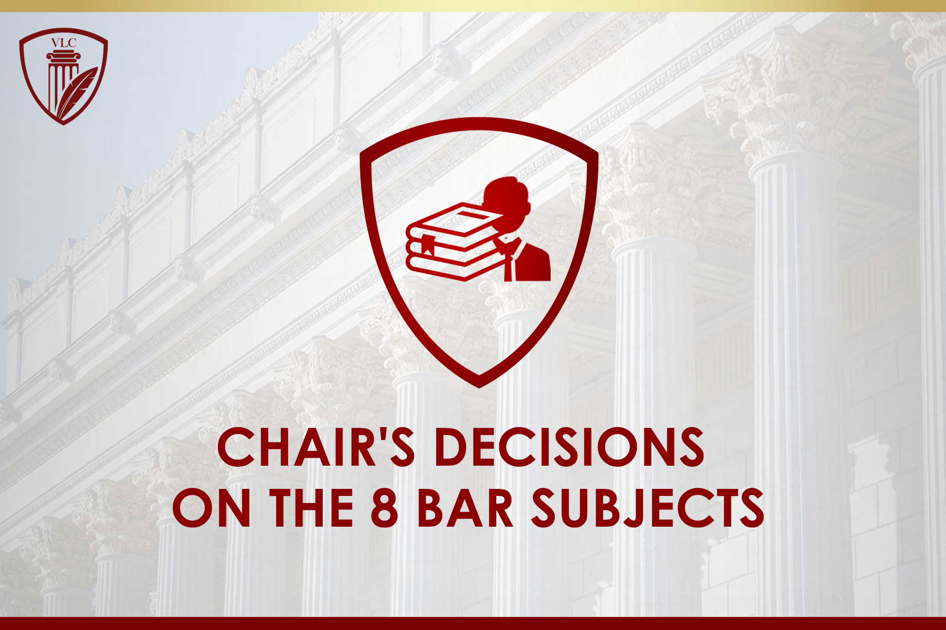 Chair's Decisions on the 8 Bar Subjects