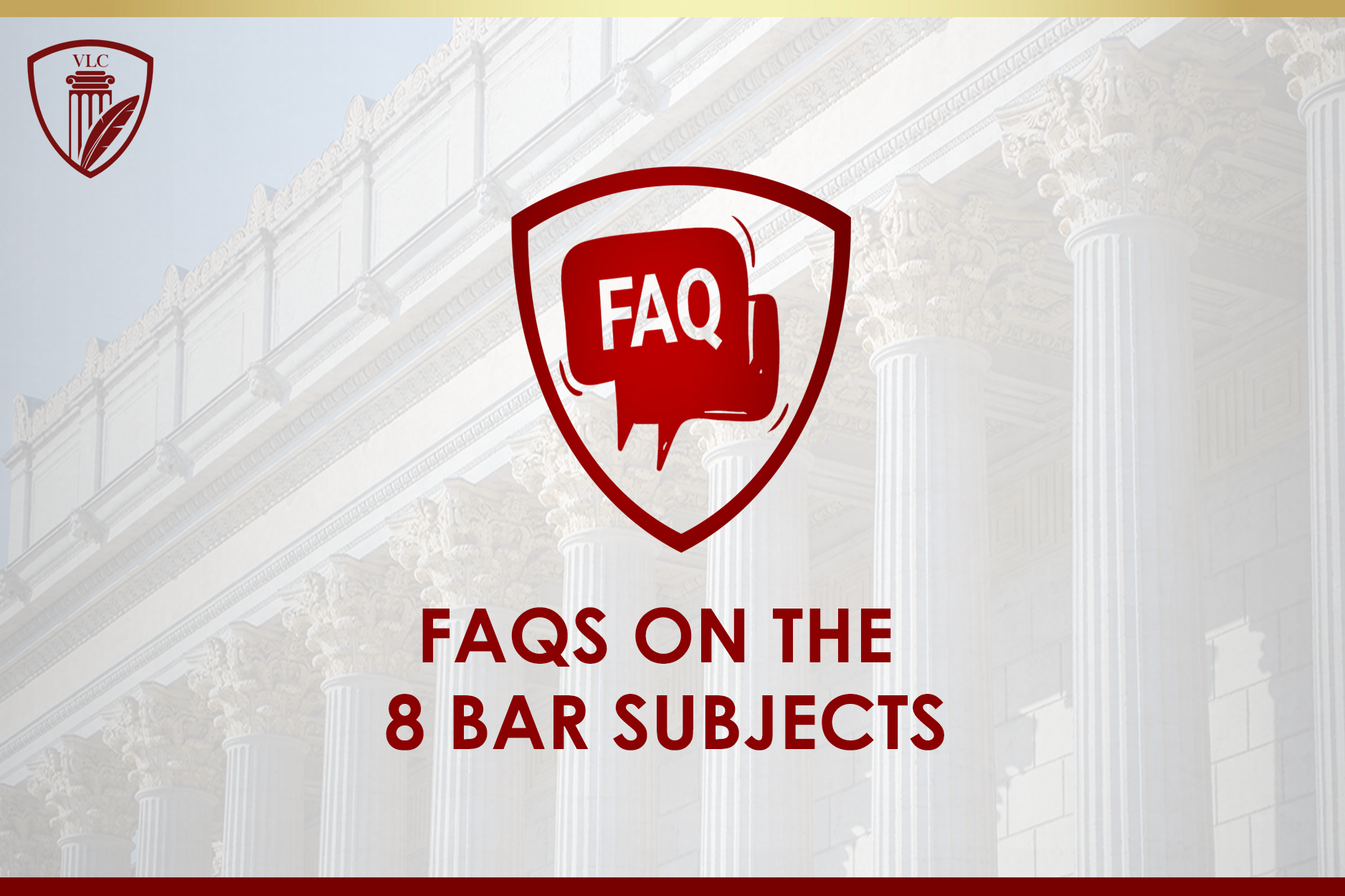 FAQS on the 8 Bar Subjects